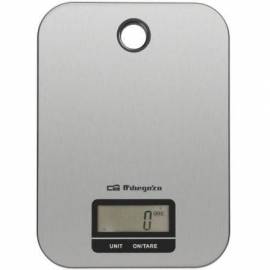 BÁSCULA DE COCINA ELECTRÓNICA ORBEGOZO PC 1019/ HASTA 5KG/ PLATA