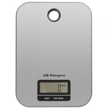 BÁSCULA DE COCINA ELECTRÓNICA ORBEGOZO PC 1019/ HASTA 5KG/ PLATA