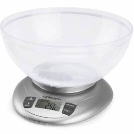 BÁSCULA DE COCINA ELECTRÓNICA ORBEGOZO PC 2017 A/ HASTA 3.5KG/ PLATA