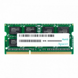 MEMORIA RAM APACER DV.08G2K.KAM 8GB/ DDR3L/ 1600MHZ/ 1.35V/ CL11/ SODIMM