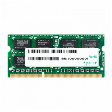 MEMORIA RAM APACER DV.08G2K.KAM 8GB/ DDR3L/ 1600MHZ/ 1.35V/ CL11/ SODIMM