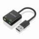 TARJETA DE SONIDO AISENS A106-0769/ USB MACHO - 2XJACK 3.5 HEMBRA