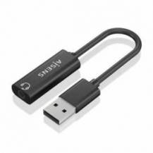 TARJETA DE SONIDO AISENS A106-0770/ USB MACHO - JACK 3.5 HEMBRA