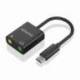 TARJETA DE SONIDO AISENS A109-0767/ USB-C MACHO - 2XJACK 3.5 HEMBRA