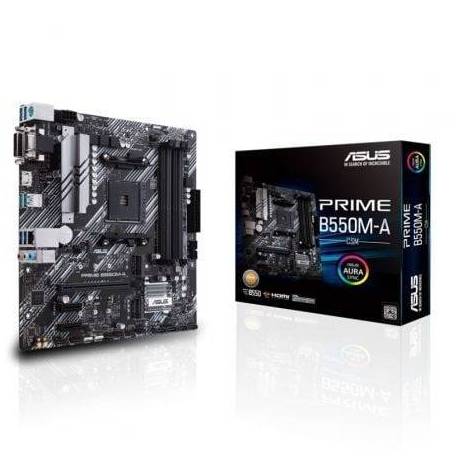 PLACA BASE ASUS PRIME B550M-A/CSM SOCKET AM4/ DDR4/ PCIE 4.0/ MICRO ATX