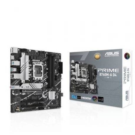 PLACA BASE ASUS PRIME B760M-A D4-CSM/ SOCKET 1700/ DDR4/ PCIE 4.0/ MICRO ATX