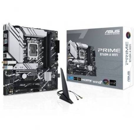 PLACA BASE ASUS PRIME B760M-A WIFI SOCKET 1700/ DDR5/ PCIE 4.0/ MICRO ATX