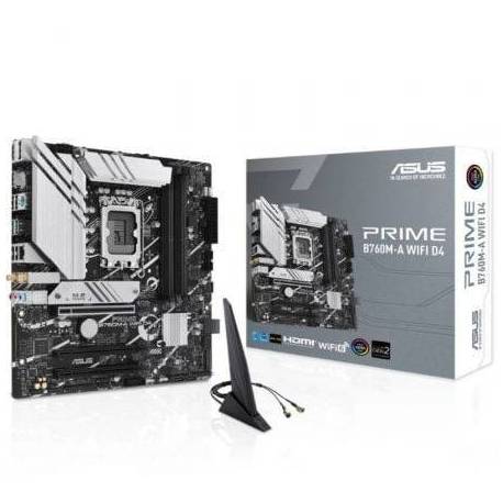 PLACA BASE ASUS PRIME B760M-A WIFI D4 SOCKET 1700/ DDR4/ PCIE 4.0/ MICRO ATX
