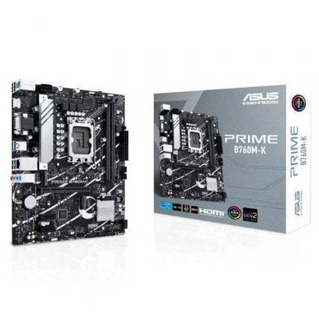 PLACA BASE ASUS PRIME B760M-K SOCKET 1700/ DDR5/ PCIE 4.0/ MICRO ATX