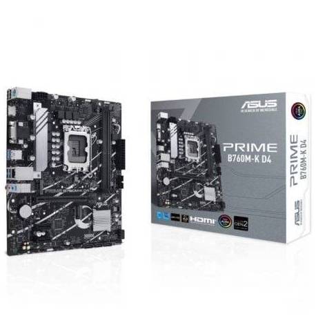 PLACA BASE ASUS PRIME B760M-K D4 SOCKET 1700/ DDR4/ PCIE 4.0/ MICRO ATX