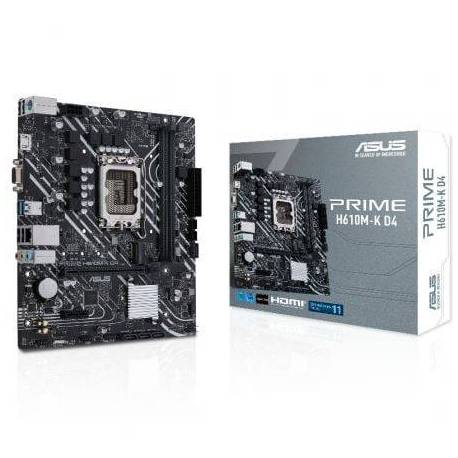 PLACA BASE ASUS PRIME H610M-K D4/ SOCKET 1700/ DDR4/ PCIE 4.0/ MICRO ATX