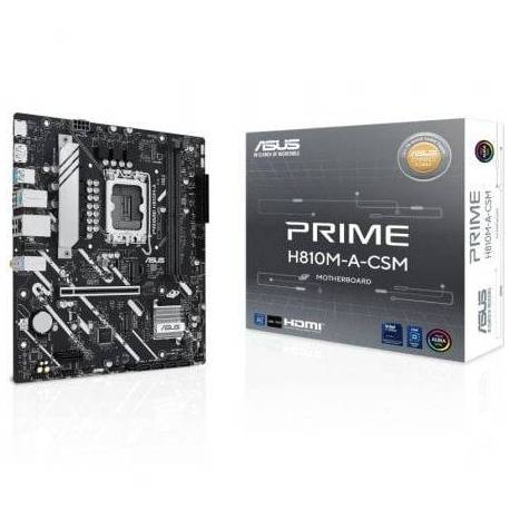 PLACA BASE ASUS PRIME H810M-A-CSM SOCKET 1851/ DDR5/ PCIE 4.0/ MICRO ATX