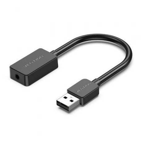 TARJETA DE SONIDO VENTION CDZB0/ USB MACHO - 1X JACK 3.5 HEMBRA