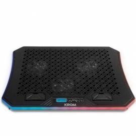 SOPORTE REFRIGERANTE KROM KOOLER PARA PORTÁTILES HASTA 19'/ ILUMINACIÓN LED