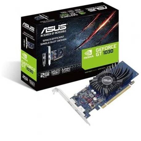 TARJETA GRÁFICA ASUS GEFORCE GT 1030/ 2GB GDDR5/ COMPATIBLE CON PERFIL BAJO