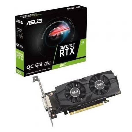 TARJETA GRÁFICA ASUS GEFORCE RTX 3050 LP BRK OC EDITION/ 6GB GDDR6/ COMPATIBLE CON PERFIL BAJO