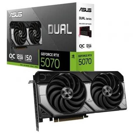 TARJETA GRÁFICA ASUS DUAL GEFORCE RTX 5070 OC/ 12GB GDDR7