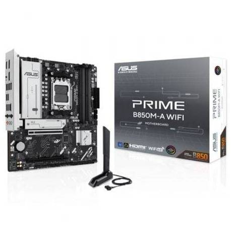 PLACA BASE ASUS PRIME B850M-A WIFI SOCKET AM5/ DDR5/ PCIE 5.0/ MICRO ATX