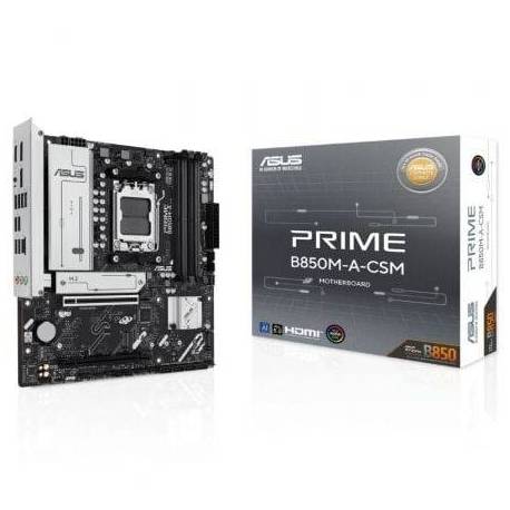 PLACA BASE ASUS PRIME B850M-A-CSM SOCKET AM5/ DDR5/ PCIE 5.0/ MICRO ATX