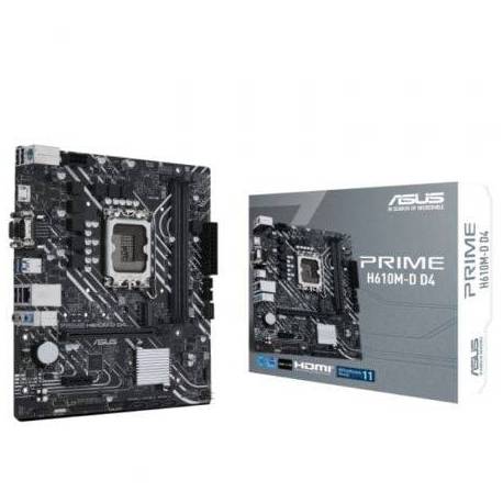 PLACA BASE ASUS PRIME H610M-D D4/ SOCKET 1700/ DDR4/ PCIE 4.0/ MICRO ATX