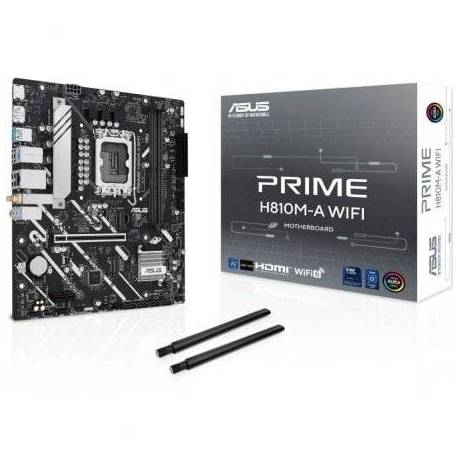 PLACA BASE ASUS PRIME H810M-A WIFI SOCKET 1851/ DDR5/ PCIE 4.0/ MICRO ATX