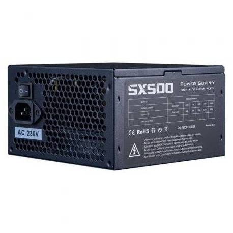 FUENTE DE ALIMENTACIÓN HIDITEC SX 500 BULK/ 500W/ VENTILADOR 12CM/ INCLUYE CABLE DE ALIMENTACIÓN 1.5M