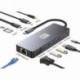 DOCKING USB TIPO-C LEOTEC LEDS03/ 3XUSB/ 1XUSB TIPO-C PD/ 1XHDMI 4K/ 1XDISPLAYPORT/ 1XVGA/ 1XAUDIO/ 1XRJ45/ 1XLECTOR TARJETAS