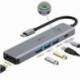 DOCKING USB TIPO-C LEOTEC LEDS05/ 3XUSB/ 1XUSB TIPO-C PD/ 1XHDMI 4K/ GRIS