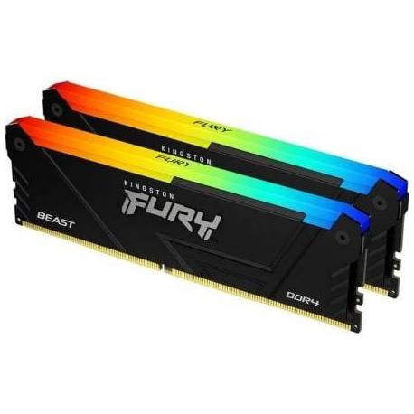 MEMORIA RAM KINGSTON FURY BEAST RGB 2 X 16GB/ DDR4/ 3200MHZ/ 1.35V/ CL16/ DIMM