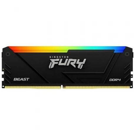 MEMORIA RAM KINGSTON FURY BEAST RGB 16GB/ DDR4/ 3200MHZ/ 1.35V/ CL16/ DIMM