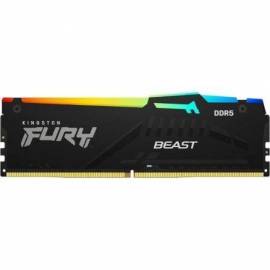 MEMORIA RAM KINGSTON FURY BEAST RGB 16GB/ DDR5/ 6000MHZ/ 1.35V/ CL36/ DIMM