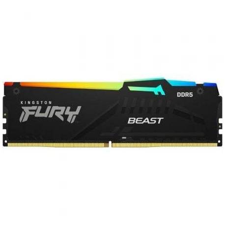 MEMORIA RAM KINGSTON FURY BEAST RGB 16GB/ DDR5/ 6000MHZ/ 1.35V/ CL36/ DIMM