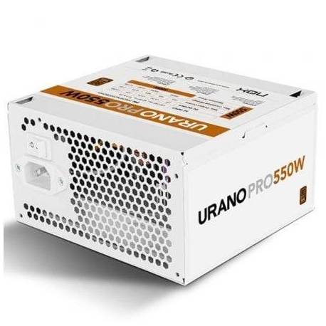 FUENTE DE ALIMENTACIÓN NOX HUMMER URANO PRO WHITE/ 550W/ VENTILADOR 12CM/ 80 PLUS BRONZE/ BLANCA