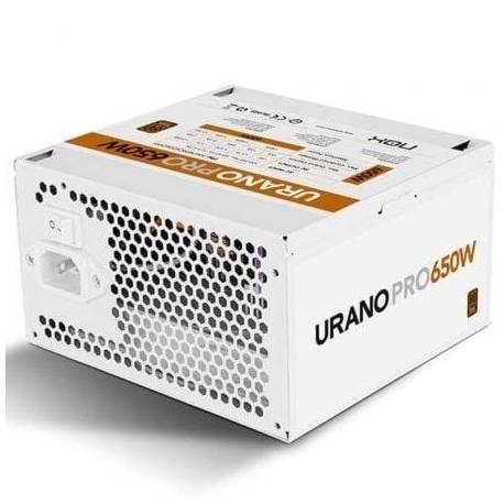 FUENTE DE ALIMENTACIÓN NOX HUMMER URANO PRO WHITE/ 650W/ VENTILADOR 12CM/ 80 PLUS BRONZE/ BLANCA
