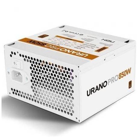 FUENTE DE ALIMENTACIÓN NOX HUMMER URANO PRO WHITE/ 850W/ VENTILADOR 12CM/ 80 PLUS BRONZE/ BLANCA