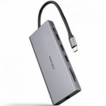 DOCKING TIPO-C NANOCABLE 10.16.4612/ 3XUSB/ 1XUSB TIPO-C/ 2XHDMI 4K/ 1XDISPLAYPORT/ 1XRJ45/ 1XLECTOR TARJETAS/ 1XJACK 3.5/