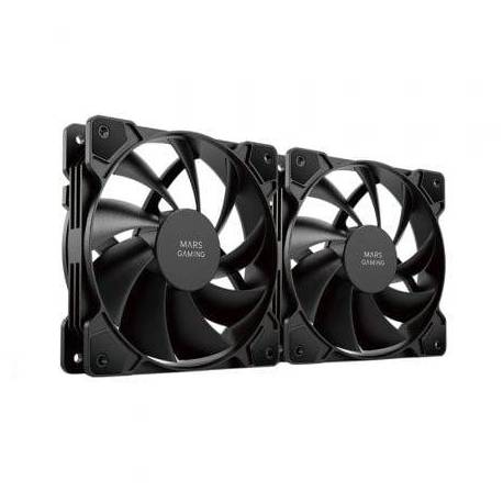 PACK 2 VENTILADORES MARS GAMING MF-PWMX2/ 12CM