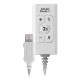 TARJETA DE SONIDO MARS GAMING MSC2/ 7.1/ BLANCA