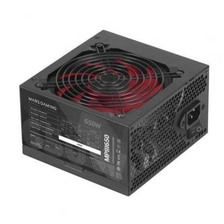 FUENTE DE ALIMENTACIÓN MARS GAMING MPIII650/ 650W/ VENTILADOR 12CM