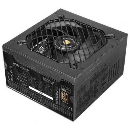 FUENTE DE ALIMENTACIÓN MARS GAMING MPB1000PSI/ 1000W/ VENTILADOR 14CM/ 80 PLUS GOLD