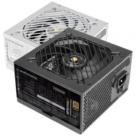 FUENTE DE ALIMENTACIÓN MARS GAMING MPB1000SI/ 1000W/ VENTILADOR 12CM/ 80 PLUS GOLD