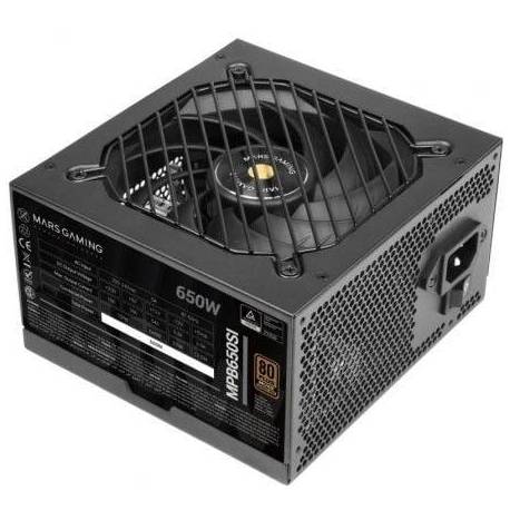 FUENTE DE ALIMENTACIÓN MARS GAMING MPB650SI/ 650W/ VENTILADOR 12CM/ 80 PLUS BRONZE