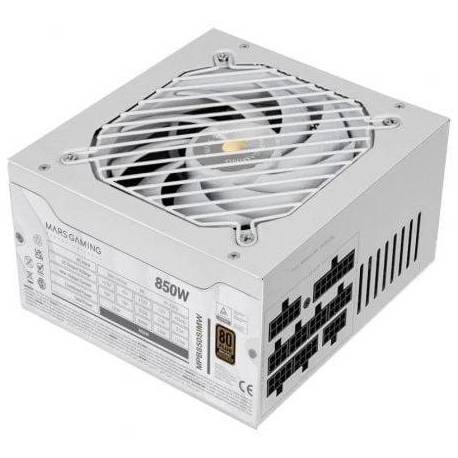 FUENTE DE ALIMENTACIÓN MARS GAMING MPB850SIM/ 850W/ VENTILADOR 14CM/ 80 PLUS BRONZE/ BLANCA