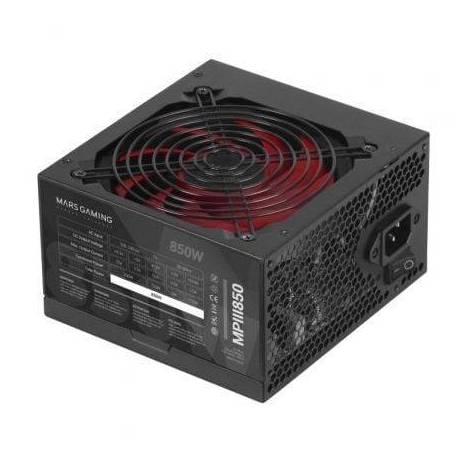 FUENTE DE ALIMENTACIÓN MARS GAMING MPIII850/ 850W/ VENTILADOR 12CM