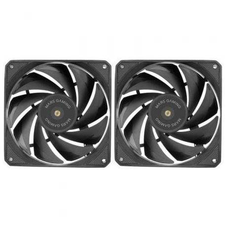 PACK 2 VENTILADORES MARS GAMING MF-NCLX2/ 12CM