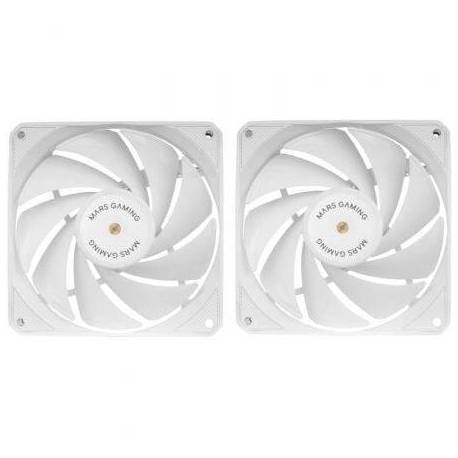 PACK 2 VENTILADORES MARS GAMING MF-NCLX2/ 12CM