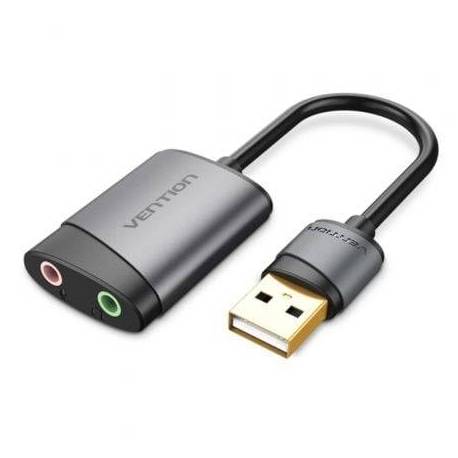 TARJETA DE SONIDO VENTION CDKHB/ USB MACHO - 2XJACK 3.5 HEMBRA