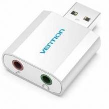 TARJETA DE SONIDO VENTION VAB-S13/ 2.1/ PLATA