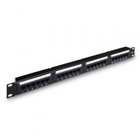 PATCH PANEL AISENS A141-0307/ 24 PUERTOS/ CAT.5E/ ALTURA 1U