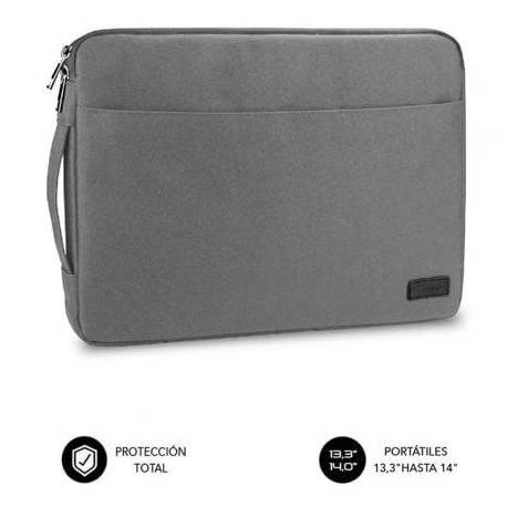 FUNDA SUBBLIM URBAN LAPTOP SLEEVE PARA PORTÁTILES HASTA 14'/ GRIS